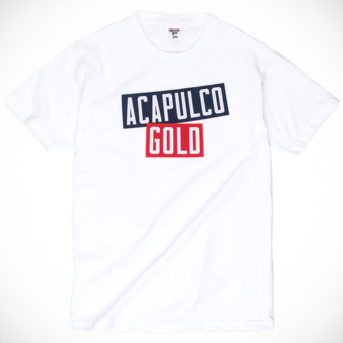 ACAPULCO GOLD &quot;AG Stacked&quot; [White]