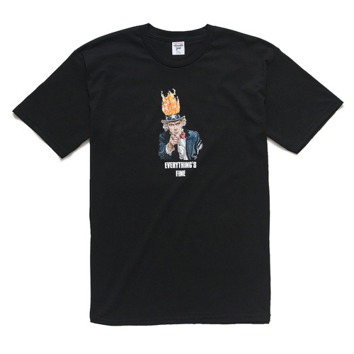 [ACAPULCO GLOD] &quot;Everything&#039;s&quot; Fine Tee [Black]