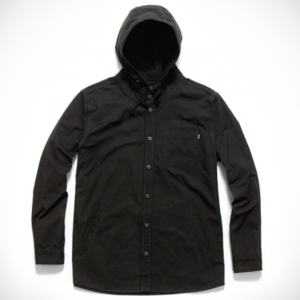 [ACAPULCO GOLD] Hooded &quot;Field&quot; Over-Shirt [Black]