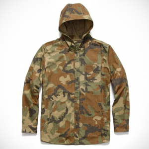 [ACAPULCO GOLD] Hooded &quot;Field&quot; Over-Shirt [Woodland camo]