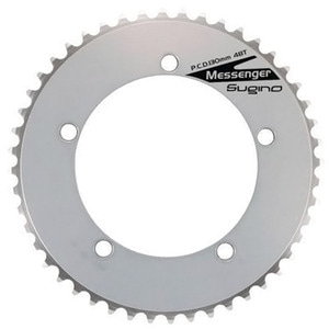 [SUGINO] &quot;Messenger&quot; Chainring [Silver]