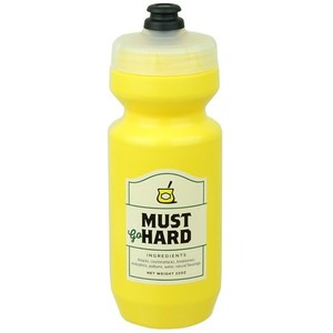 [BYCLIPSE ONLY] SPURCYCLE &quot;Must Hard&quot; Water Bottle [Yellow]