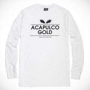 ACAPULCO GOLD &quot;Sweet Leaf Long Sleeve&quot; [White]